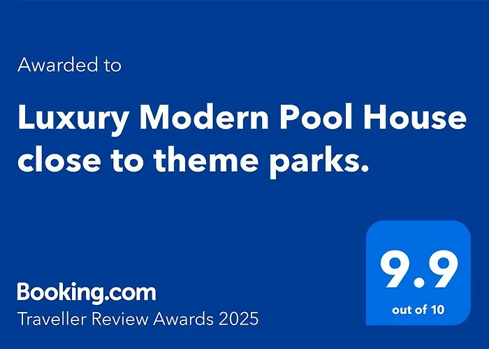 Luxury Modern Pool House Close To Theme Parks Four Bedrooms